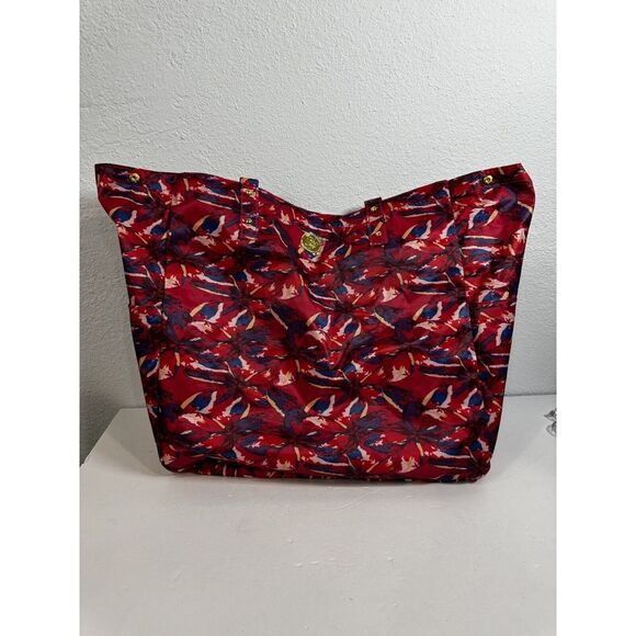 Joy Mangano XL Travel Bag 16x16x6 Multicolor‎ Red White And Blue Makeup Clothing - Picture 1 of 15